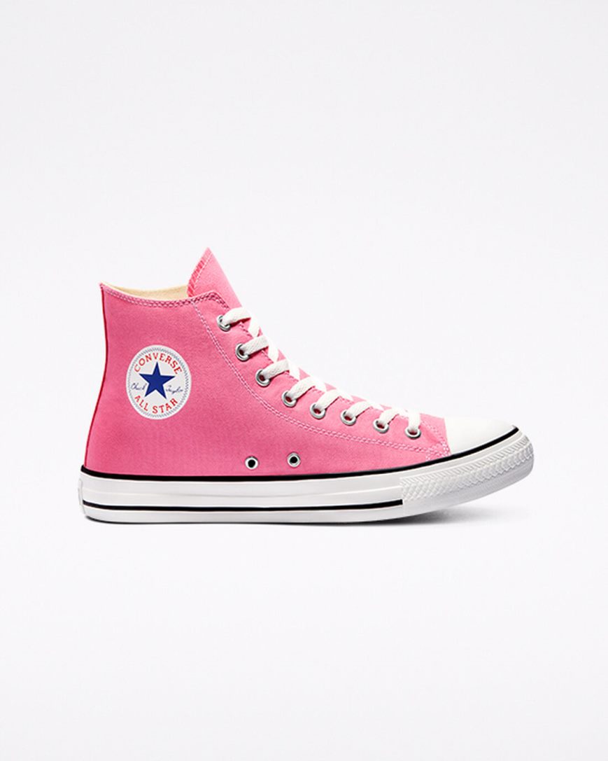 Tenis Converse Chuck Taylor All Star Classicos Cano Alto Feminino Rosa | PT M030P75